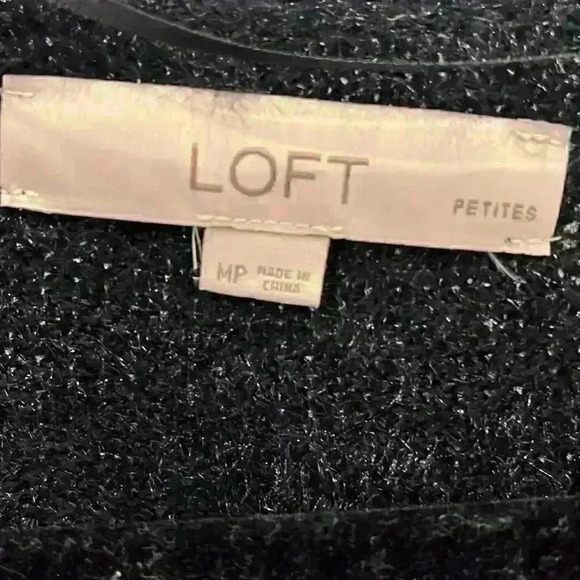 Loft cardigan black fuzzy warm - Picture 2 of 5